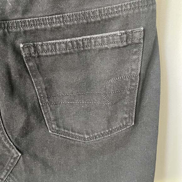 American Eagle Skirt Womens Size 6‎ Black Denim Mini Pockets Distressed Casual - Picture 7 of 8